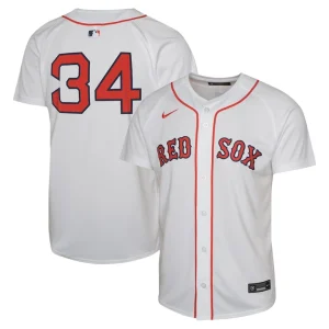 David ortiz boston red sox nike youth home limited jersey – white Multi
