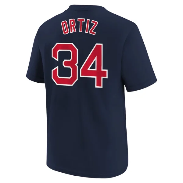 David ortiz boston red sox nike youth home player name number t shirt Navy Yth L