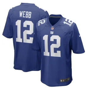 Davis webb new york giants nike game player jersey Royal