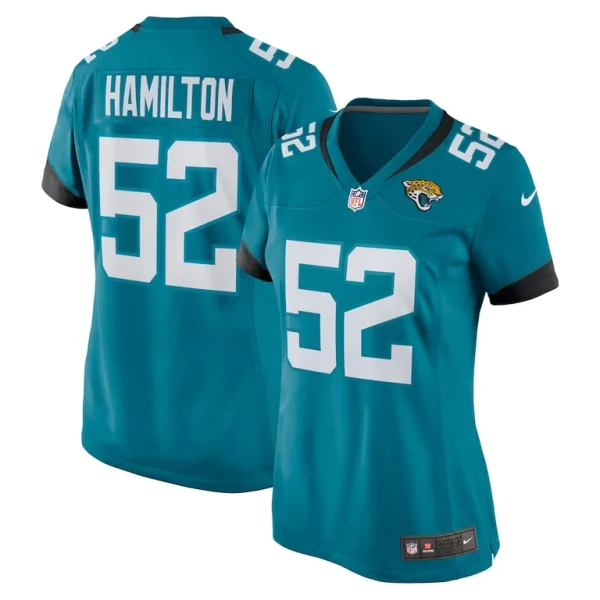 Davon hamilton jacksonville jaguars nike womens game jersey Teal