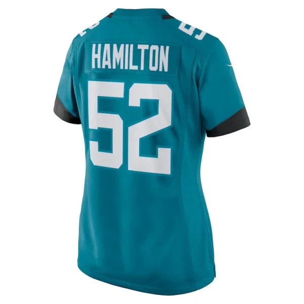 Davon hamilton jacksonville jaguars nike womens game jersey Teal L