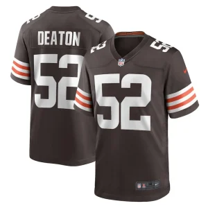 Dawson deaton cleveland browns nike game player jersey Brown
