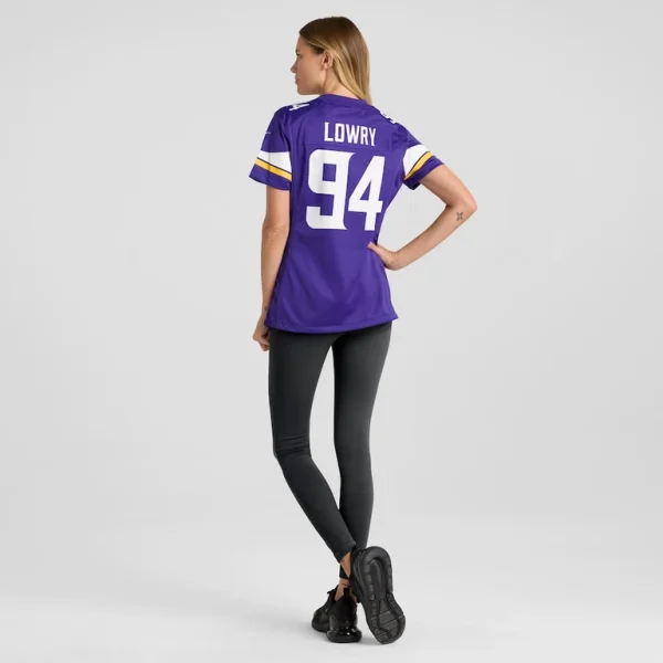 Dean lowry minnesota vikings nike womens game player jersey Purple 2XL