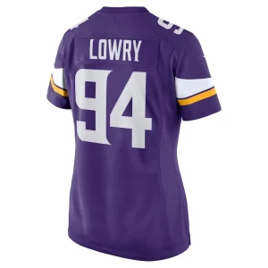 Dean lowry minnesota vikings nike womens game player jersey Purple L