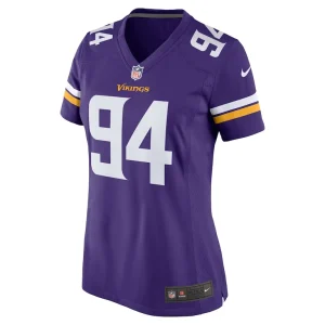 Dean lowry minnesota vikings nike womens game player jersey Purple M