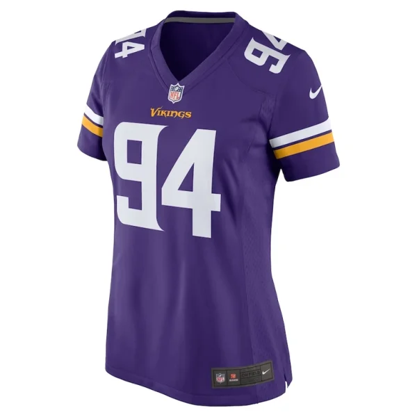 Dean lowry minnesota vikings nike womens game player jersey Purple M