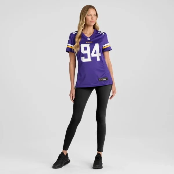 Dean lowry minnesota vikings nike womens game player jersey Purple XL