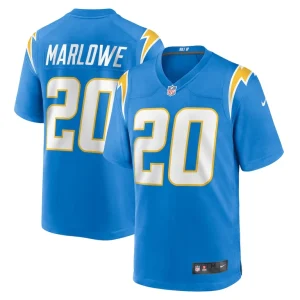 Dean marlowe los angeles chargers nike team game jersey Powder blue