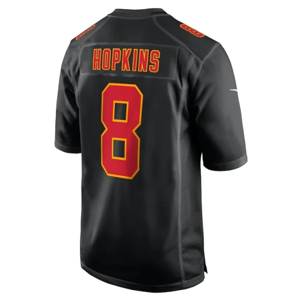 Deandre hopkins kansas city chiefs nike super bowl lix fashion game jersey Carbon black L