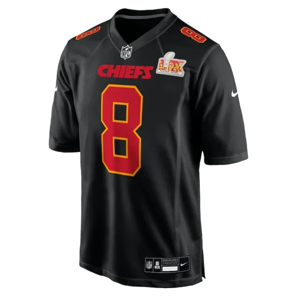 Deandre hopkins kansas city chiefs nike super bowl lix fashion game jersey Carbon black M