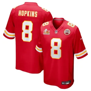 Deandre hopkins kansas city chiefs nike super bowl lix game player jersey Red