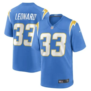 Deane leonard los angeles chargers nike game player jersey Powder blue