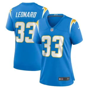 Deane leonard los angeles chargers nike womens game player jersey Powder blue