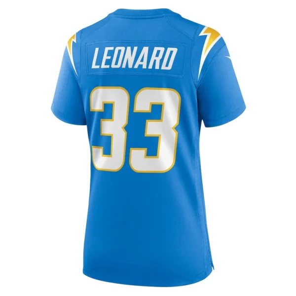 Deane leonard los angeles chargers nike womens game player jersey Powder blue L