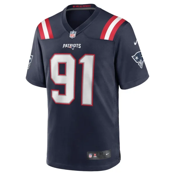 Deatrich wise jr. new england patriots nike game jersey Navy M