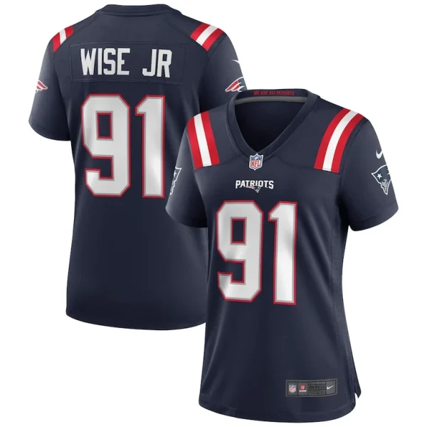Deatrich wise jr. new england patriots nike womens game jersey Navy
