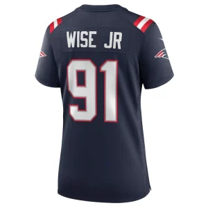 Deatrich wise jr. new england patriots nike womens game jersey Navy L