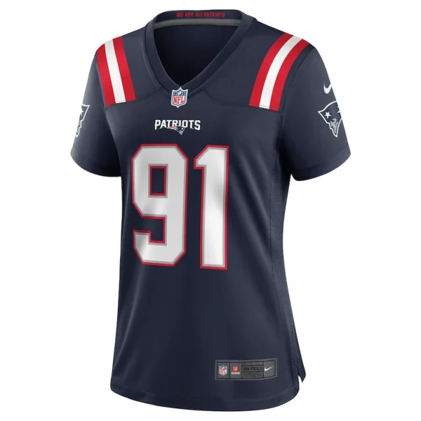 Deatrich wise jr. new england patriots nike womens game jersey Navy M