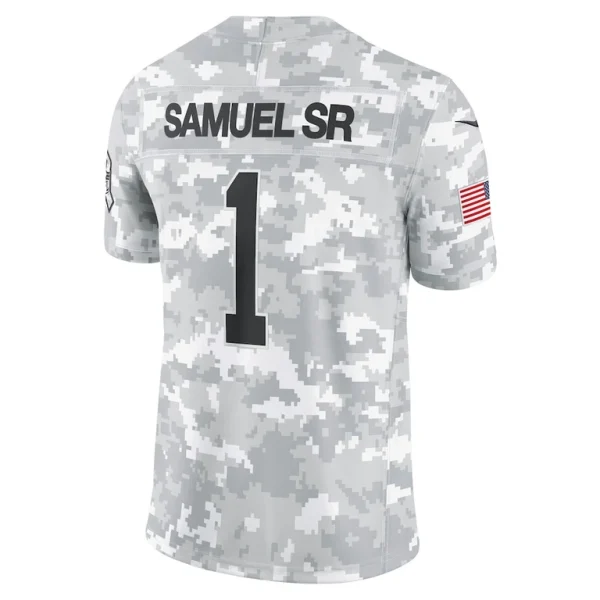Deebo samuel sr san francisco 49ers nike 2024 salute to service limited jersey Arctic camo L
