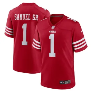 Deebo samuel sr san francisco 49ers nike game player jersey Scarlet