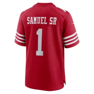 Deebo samuel sr san francisco 49ers nike game player jersey Scarlet L