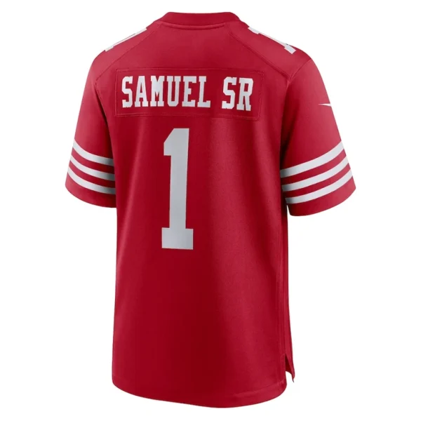 Deebo samuel sr san francisco 49ers nike game player jersey Scarlet L