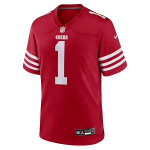 Deebo samuel sr san francisco 49ers nike game player jersey Scarlet M
