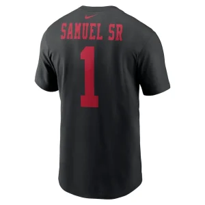 Deebo samuel sr san francisco 49ers nike player name number t shirt Black L
