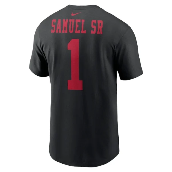 Deebo samuel sr san francisco 49ers nike player name number t shirt Black L