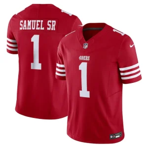 Deebo samuel sr san francisco 49ers nike vapor f.u.s.e. limited jersey Scarlet