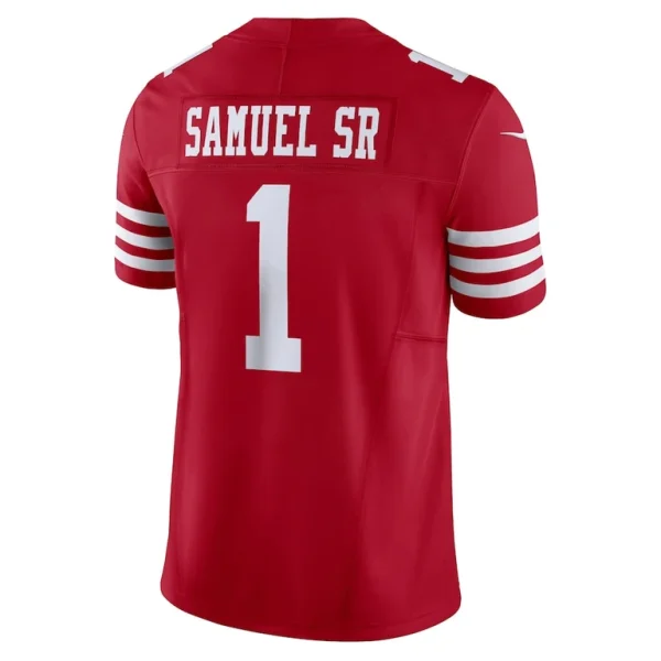 Deebo samuel sr san francisco 49ers nike vapor f.u.s.e. limited jersey Scarlet L
