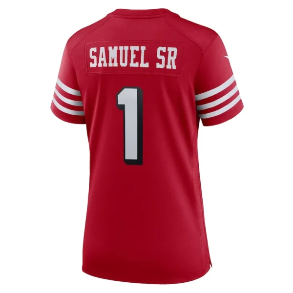 Deebo samuel sr san francisco 49ers nike womens alternate game jersey Scarlet L