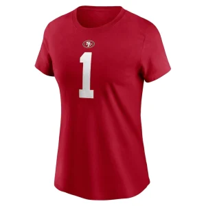 Deebo samuel sr san francisco 49ers nike womens player name number t shirt Scarlet M