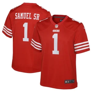 Deebo samuel sr san francisco 49ers nike youth game player jersey Scarlet