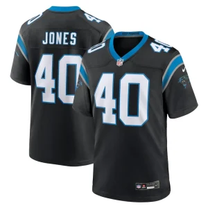 Deion jones carolina panthers nike game jersey Black