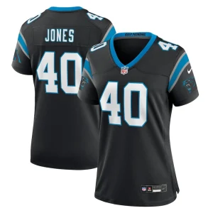 Deion jones carolina panthers nike womens game jersey Black
