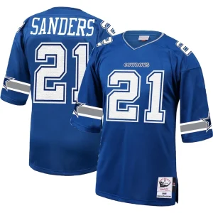 Deion sanders dallas cowboys 1996 mitchell ness authentic throwback retired player jersey Royal