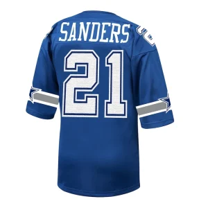 Deion sanders dallas cowboys 1996 mitchell ness authentic throwback retired player jersey Royal 44