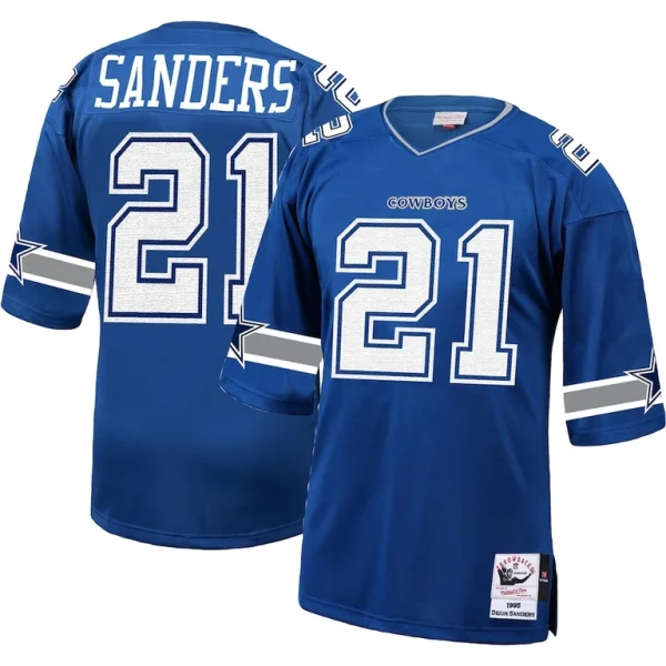 Deion sanders dallas cowboys 1996 mitchell ness authentic throwback retired player jersey Royal