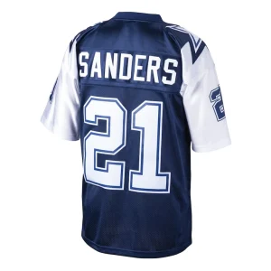 Deion sanders dallas cowboys mitchell ness 1995 authentic jersey Navy L