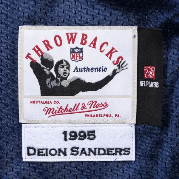 Deion sanders dallas cowboys mitchell ness 1995 authentic jersey Navy XL