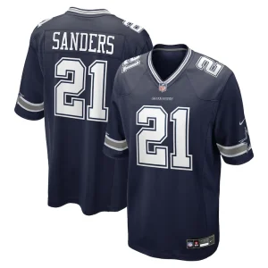 Deion sanders dallas cowboys nike team retired player game jersey Navy