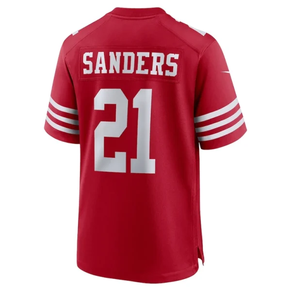 Deion sanders san francisco 49ers nike team retired player game jersey Scarlet L