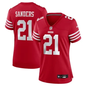 Deion sanders san francisco 49ers nike womens retired player game jersey Scarlet