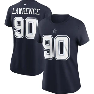 Demarcus lawrence dallas cowboys nike womens name number t shirt Navy
