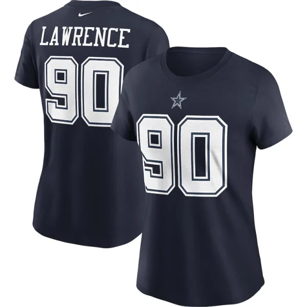 Demarcus lawrence dallas cowboys nike womens name number t shirt Navy