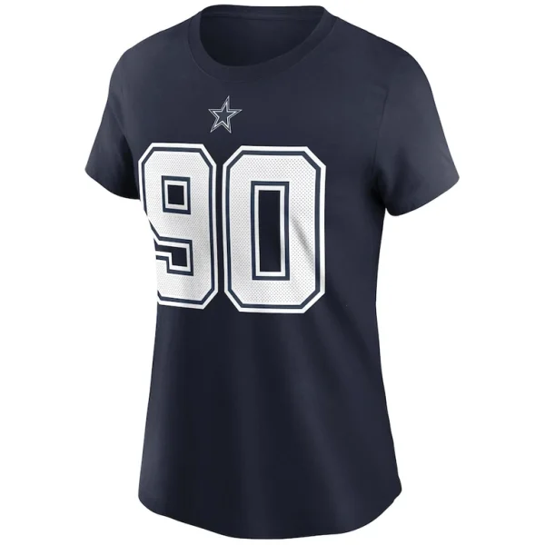 Demarcus lawrence dallas cowboys nike womens name number t shirt Navy S