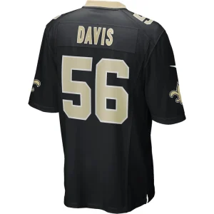 Demario davis new orleans saints nike game jersey Black L