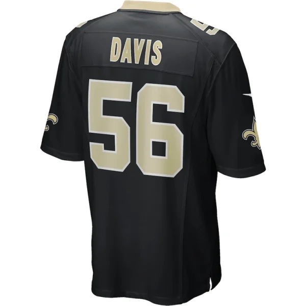 Demario davis new orleans saints nike game jersey Black L