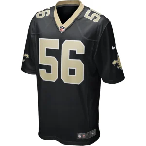 Demario davis new orleans saints nike game jersey Black M
